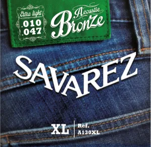 Струни для акустичної гітари Savarez 80/20 Bronze A130XL, 10-47