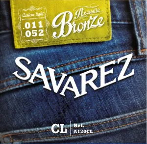 Струни для акустичної гітари Savarez 80/20 Bronze A130CL, 11-52