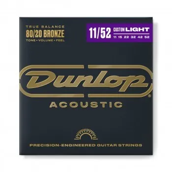 Струни для акустичної гітари Dunlop DAB1152 80/20 Bronze