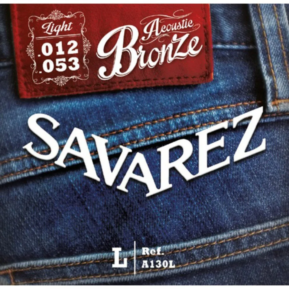 Струни для акустичної гітари Savarez 80/20 Bronze A130L, 12-53