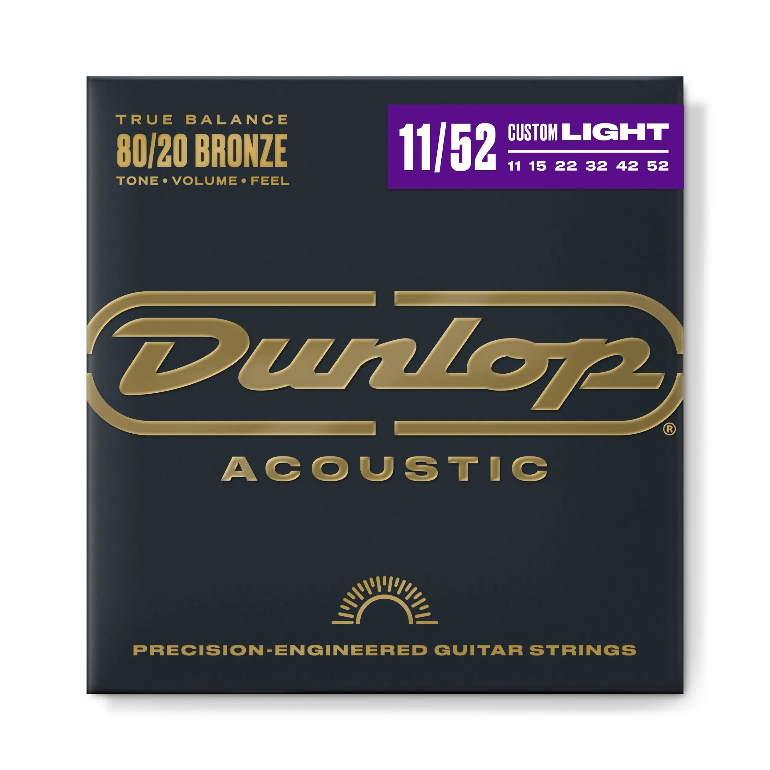 Струни для акустичної гітари Dunlop DAB1152 80/20 Bronze