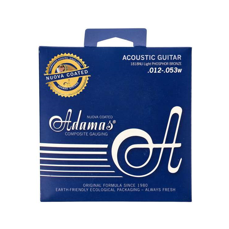 Струни для акустичної гітари Adamas Nuova Coated 1818NU Super-Light